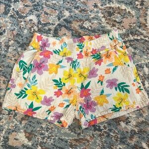 Cat & Jack Floral girls size medium shorts  - Multicolor